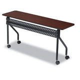 Officeworks Mobile Training Table, Rectangular, 72w X 18d X 29h, Gray-charcoal