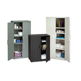 Officeworks Resin Storage Cabinet, 33w X 18d X 66h, Black
