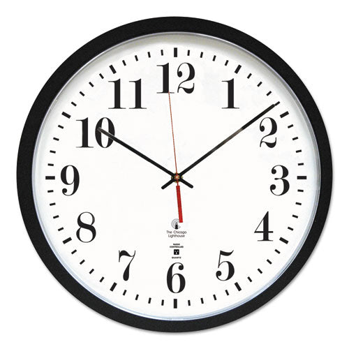 Black Atomic Contemporary Clock, 16.5