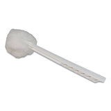 Deluxe Toilet Bowl Mop, 10" Handle, White, 25-carton