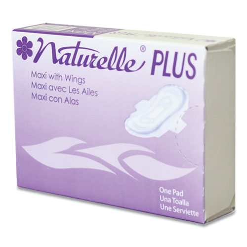 Naturelle Maxi Pads Plus, #4 With Wings, 250 Individually Wrapped-carton