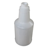 Plastic Bottles With Graduations, 24 Oz, Clear, 24-carton