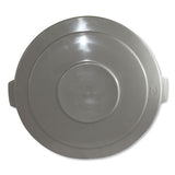 Advanced Gator Lids, For 55 Gal, Flat-top, 26.4" Diameter, Gray