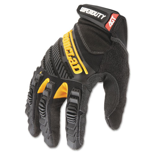 Superduty Gloves, Medium, Black-yellow, 1 Pair