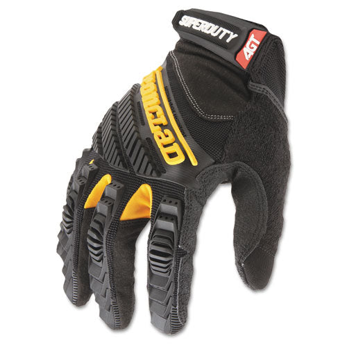 Superduty Gloves, X-large, Black-yellow, 1 Pair