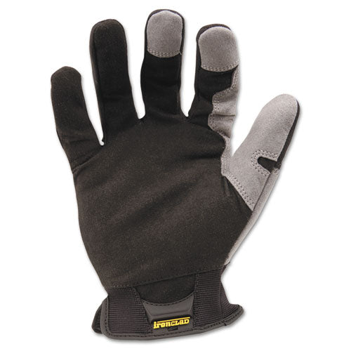 Workforce Glove, X-large, Gray-black, Pair