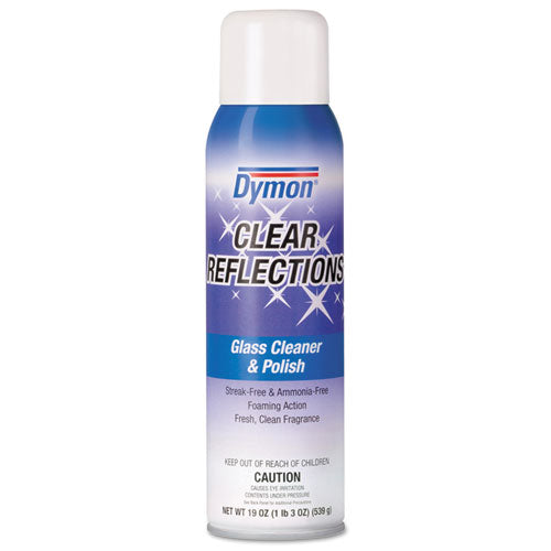 Clear Reflections Mirror And Glass Cleaner, 20 Oz, Aerosol, 12-carton