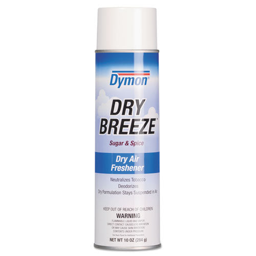 Dry Breeze Aerosol Air Freshener, Sugar And Spice, 10 Oz, 12-carton
