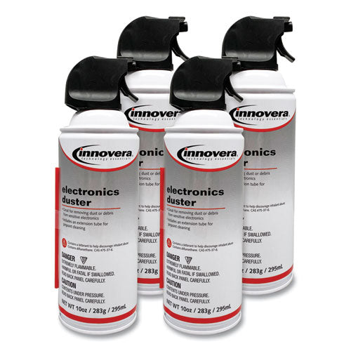 Compressed Air Duster Cleaner, 10 Oz Can, 4-pack