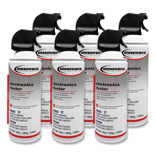 Compressed Air Duster Cleaner, 10 Oz Can, 6-pack