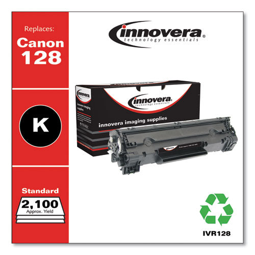 Remanufactured Black Toner, Replacement For Canon 128 (3500b001aa), 2,100 Page-yield