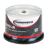 Dvd+r Discs, 4.7gb, 16x, Spindle, Silver, 50-pack