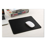 Large Mouse Pad, Nonskid Base, 9 7-8 X 11 7-8 X 1-8, Black