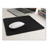 Large Mouse Pad, Nonskid Base, 9 7-8 X 11 7-8 X 1-8, Black