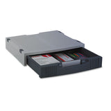Basic Lcd Monitor-printer Stand, 15" X 11" X 3", Charcoal Gray-light Gray