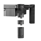 Large Monitor Stand With Cable Management And Drawer, 18.38" X 13.63" X 5", Black