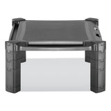 Large Monitor Stand With Cable Management, 12.99" X 17.1" X 6.6", Black, Supports 22 Lbs
