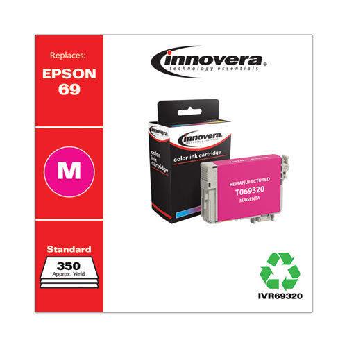 Remanufactured Magenta Ink, Replacement For Epson 69 (t069320), 350 Page-yield