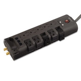 Surge Protector, 10 Outlets, 6 Ft Cord, 2880 Joules, Black