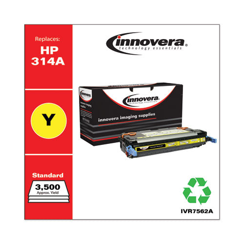 Remanufactured Yellow Toner, Replacement For Hp 314a (q7562a), 3,500 Page-yield