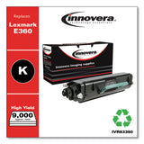 Remanufactured Black Toner, Replacement For Lexmark E360 (e360h21a), 9,000 Page-yield