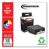 Remanufactured Black-cyan-magenta-yellow High-yield Ink, Replacement For Hp 950xl-951 (c2p01fn), 300-700 Page-yield