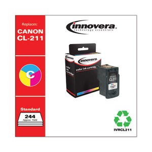 Remanufactured Tri-color Ink, Replacement For Canon Cl-211 (2976b001), 244 Page-yield