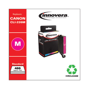 Remanufactured Magenta Ink, Replacement For Canon Cli-226 (4548b001), 486 Page-yield