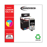 Remanufactured Tri-color Ink, Replacement For Canon Cli-36 (1511b002), 249 Page-yield