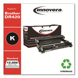 Remanufactured Black Drum Unit, Replacement For Brother Dr420, 12,000 Page-yield