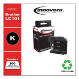 Compatible Black Ink, Replacement For Brother Lc101bk, 300 Page-yield