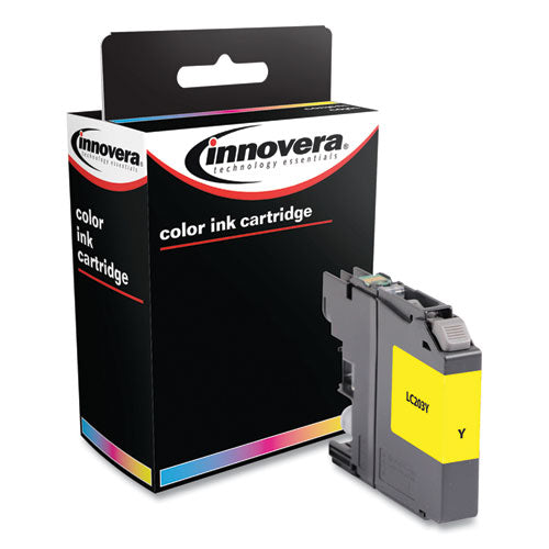 Remanufactured Yellow High-yield Ink, Replacement For Brother Lc203y, 550 Page-yield