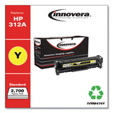 Remanufactured Yellow Toner, Replacement For Hp 312a (cf382a), 2,700 Page-yield