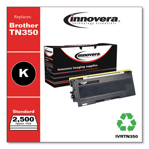 Remanufactured Black Toner, Replacement For Brother Tn350, 2,500 Page-yield