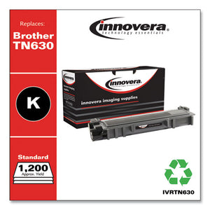 Remanufactured Black Toner, Replacement For Brother Tn630, 1,200 Page-yield