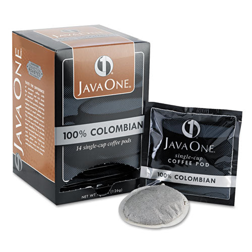 Coffee Pods, Colombian Supremo, Single Cup, 14-box