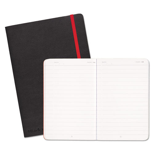 Black Soft Cover Notebook, Wide-legal Rule, Black Cover, 8.25 X 5.75, 71 Sheets