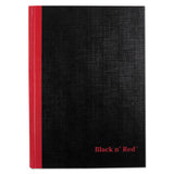 Casebound Notebooks, Wide-legal Rule, Black Cover, 8.25 X 5.68, 96 Sheets