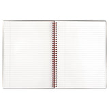 Twin Wire Poly Cover Notebook, Wide-legal Rule, Black Cover, 11 X 8.5, 70 Sheets