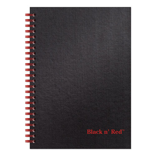 Twinwire Hardcover Notebook, Wide-legal Rule, Black Cover, 8.25 X 5.88, 70 Sheets