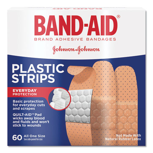 Plastic Adhesive Bandages, 3-4 X 3, 60-box