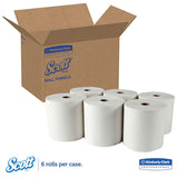 Essential High Capacity Hard Roll Towel, 1.5" Core, 8 X 1000 Ft, Recycled, White, 6-carton