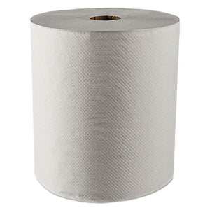 Essential 100% Recycled Fiber Hard Roll Towel, 1.5" Core,white,8" X 800ft, 12-ct