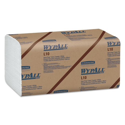 L10 Sani-prep Dairy Towels, Banded, 1-ply, 10 1-2 X 9 3-10, 200-pk, 12 Pk-carton