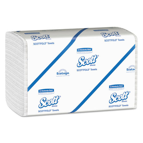 Pro Scottfold Towels, 7 4-5 X 12 2-5, White, 175 Towels-pack, 25 Packs-carton