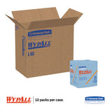 L40 Wiper, 1-4 Fold, Blue, 12 1-2 X 12, 56-box, 12 Boxes-carton