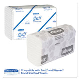 Scottfold Compact Towel Dispenser, 13.3 X 10 X 13.5 Pearl White