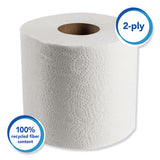 Essential 100% Recycled Fiber Srb Bathroom Tissue, Septic Safe, 2-ply, White, 506 Sheets-roll, 80 Rolls-carton