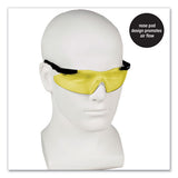 Magnum 3g Safety Eyewear, Black Frame, Yellow-amber Lens