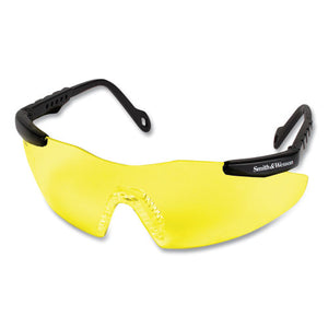 Magnum 3g Safety Eyewear, Black Frame, Yellow-amber Lens